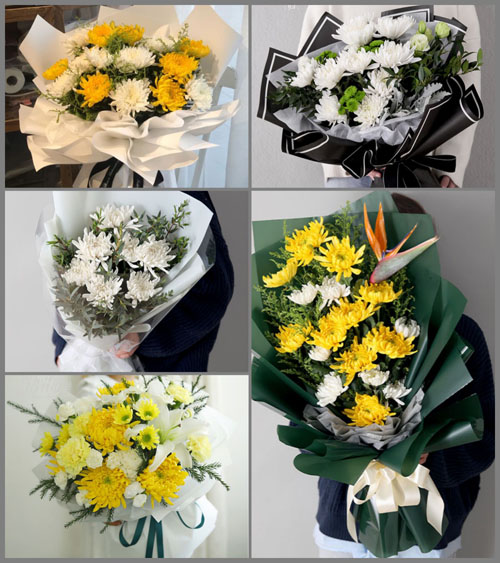 广东江门市台山市冲蒌镇白事花束代送